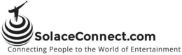SOLACECONNECT.COM CONNECTING PEOPLE TO THE WORLD OF ENTERTAINMENT logo