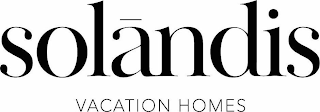 SOLANDIS VACATION HOMES logo