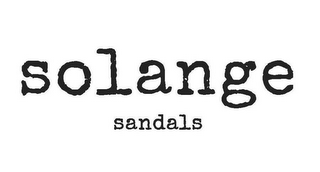 SOLANGE SANDALS logo