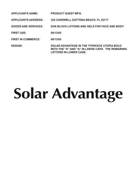 SOLAR ADVANTAGE logo
