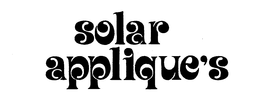 SOLAR APPLIQUE'S logo