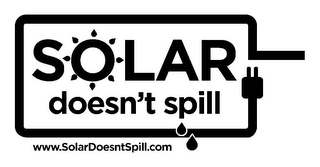 SOLAR DOESN'T SPILL WWW.SOLARDOESNTSPILL.COM logo