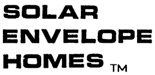 SOLAR ENVELOPE HOMES logo