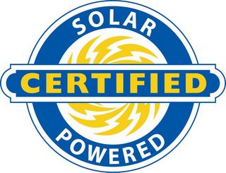 SOLAR POWERED CERTIFIED logo