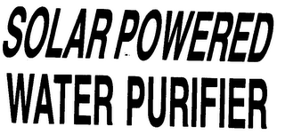 SOLAR POWERED WATER PURIFIER logo