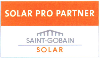 SOLAR PRO PARTNER SAINT-GOBAIN SOLAR logo