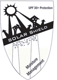SOLAR SHIELD MOISTURE MANAGEMENT UPF 30+ PROTECTION logo