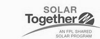 SOLAR TOGETHER AN FPL SHARED SOLAR PROGRAM logo