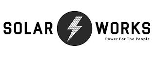 SOLAR WORKS POWER FOR THE PEOPLE logo