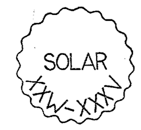 SOLAR XXW-XXXV logo