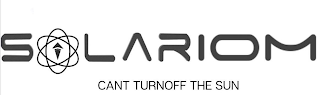 SOLARIOM CANT TURNOFF THE SUN logo