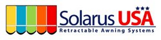 SOLARUS USA RETRACTABLE AWNING SYSTEMS logo