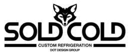 SOLD COLD CUSTOM REFRIGERATION DOT DESIGN GROUP logo