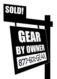 SOLD! GEAR BY OWNER 877-601-GEAR logo