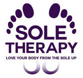 SOLE THERAPY LOVE YOUR BODY FROM THE SOLE UP logo