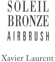 SOLEIL BRONZE AIRBRUSH XAVIER LAURENT logo