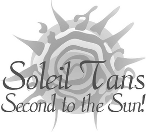 SOLEIL TANS SECOND TO THE SUN! logo
