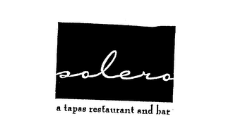 SOLERO A TAPAS RESTAURANT AND BAR logo