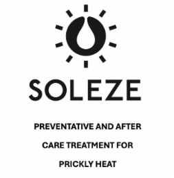 SOLEZE PREVENTATIVE AND AFTER CARE TREATMENT FOR PRICKLY HEAT logo