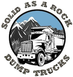 SOLID AS A ROCK DUMP TRUCKS logo