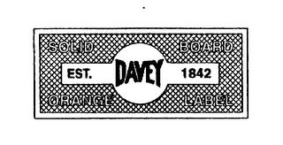 SOLID BOARD ORANGE LABEL EST. DAVEY 1842 logo