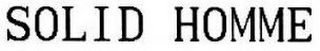 SOLID HOMME logo