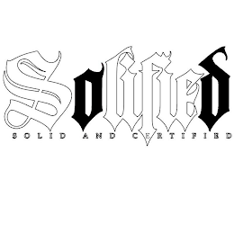 SOLIFIED SOLID AND CERTIFIED logo