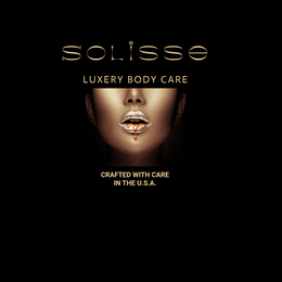 SOLISSE LUXERY BODY CARE CRAFTED WITH CARE IN THE U.S.A. logo