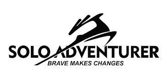 SOLO ADVENTURER BRAVE MAKES CHANGES logo