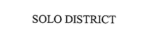 SOLO DISTRICT logo