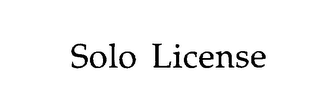 SOLO LICENSE logo