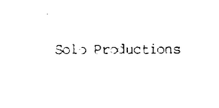 SOLO PRODUCTIONS logo