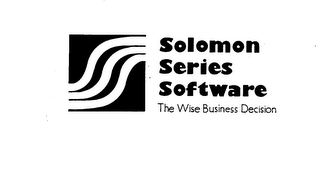 SOLOMON SERIES SOFTWARE THE WISE BUSINESS DECISION logo