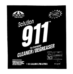 SOLUTION 911 THE EMERGENCY CLEANER/DEGREASER logo