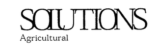 SOLUTIONS AGRICULTURAL logo
