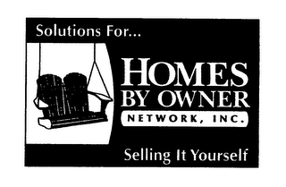 SOLUTIONS FOR... HOMES BY OWNER NETWORK, INC. SELLING IT YOURSELF logo