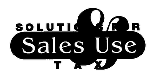 SOLUTIONS FOR SALES & USE TAX logo