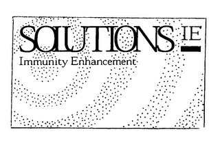 SOLUTIONS IE IMMUNITY ENHANCEMENT logo