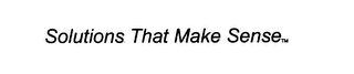 SOLUTIONS THAT MAKE SENSE logo