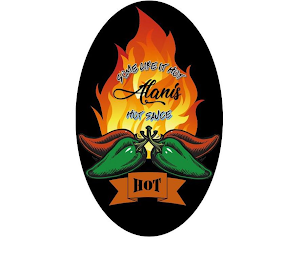 SOME LIKE IT HOT ALANIS HOT SAUCE HOT logo