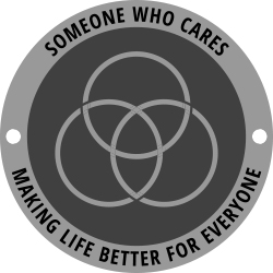 SOMEONE WHO CARES MAKING LIFE BETTER FOR EVERYONE logo