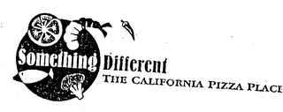 SOMETHING DIFFERENT THE CALIFORNIA PIZZA PLACE logo