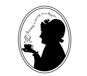 SOMETHING IS BREWING AT ABIGAIL'S. logo