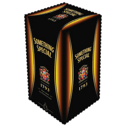 SOMETHING SPECIAL EX EDINBURGENSE AD MUNDUM HILL THOMSON & CO LTD ESTABLISHED 1793 MATURED TO PERFECTION logo