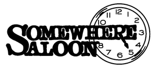 SOMEWHERE SALOON logo