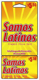SOMOS LATINOS PREPAID PHONE CARD logo
