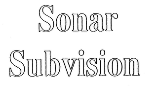 SONAR SUBVISION logo