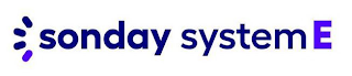 SONDAY SYSTEM E logo