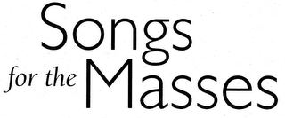 SONGS FOR THE MASSES logo