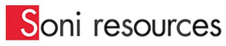 SONI RESOURCES logo